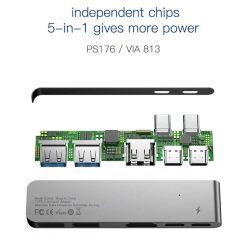 Usb Hub Tb 3 C Baseus 5 In 1 Macbook 05.jpg
