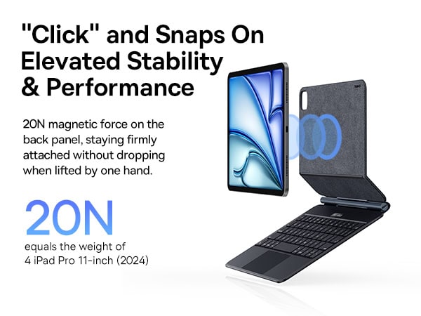 Bao Da Nam Châm Tích Hợp Bàn Phím Baseus Brilliance Original Series 2 cho IPad Pro
