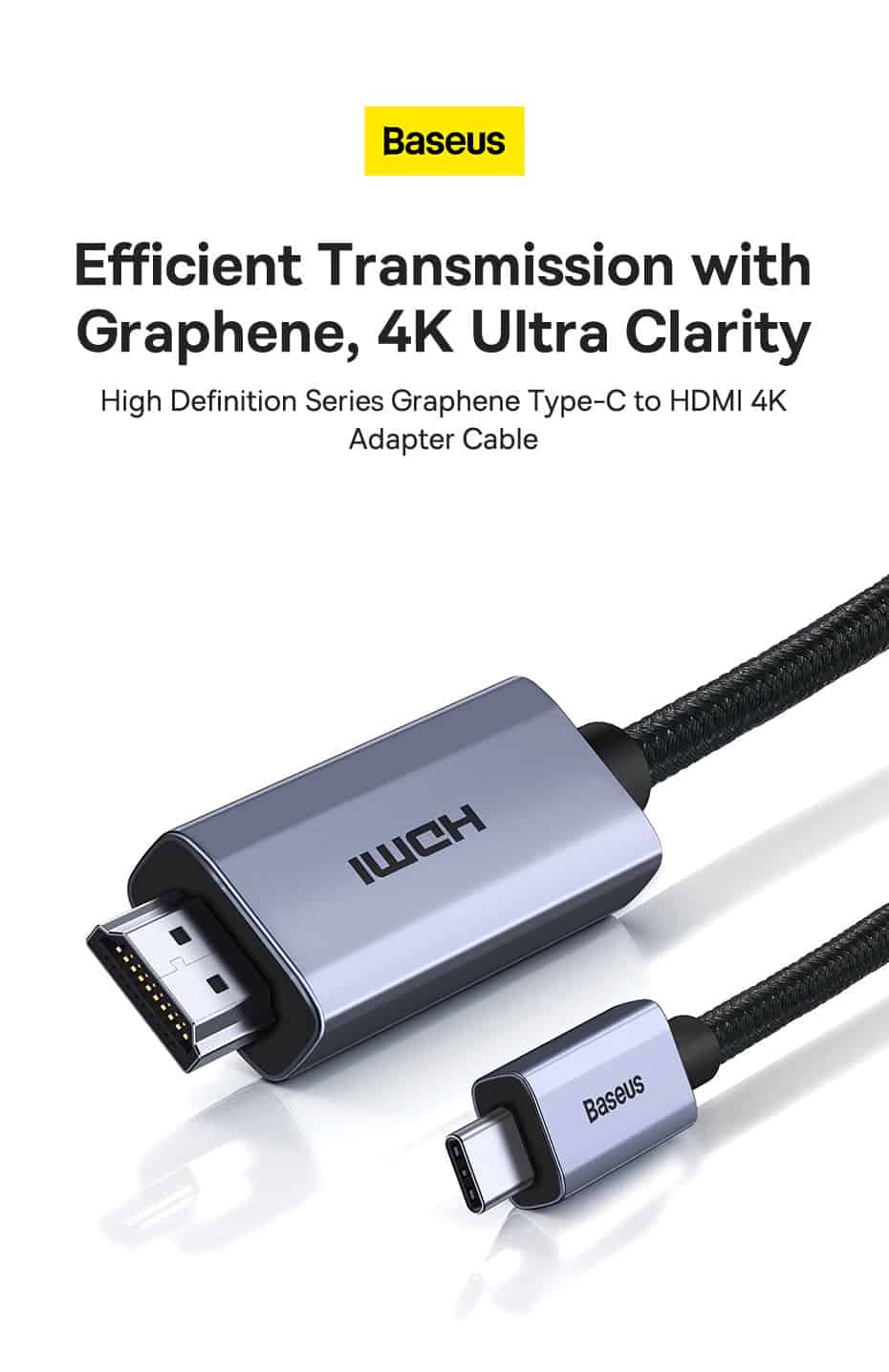 Cáp Type C to HDMI  Baseus 
