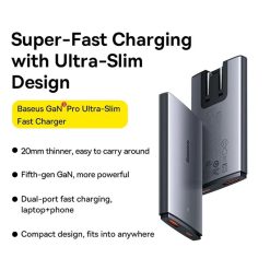 Baseus Gan5 Pro Ultra Slim Fast Charger 65w 1