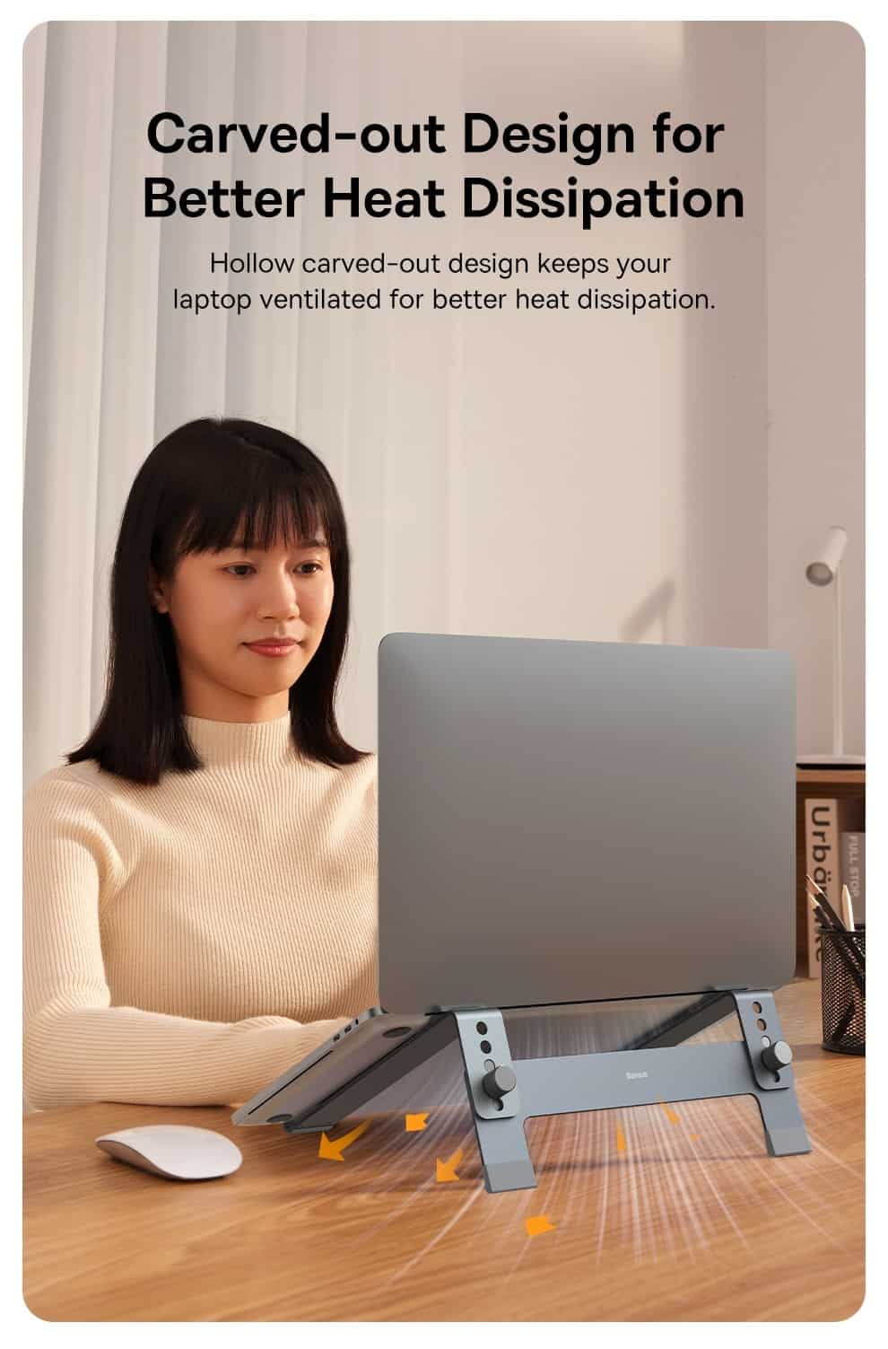 Giá Đỡ Tản Nhiệt Baseus UltraStable Series Desktop Laptop Stand (Laptop Macbook Air Pro 17'')