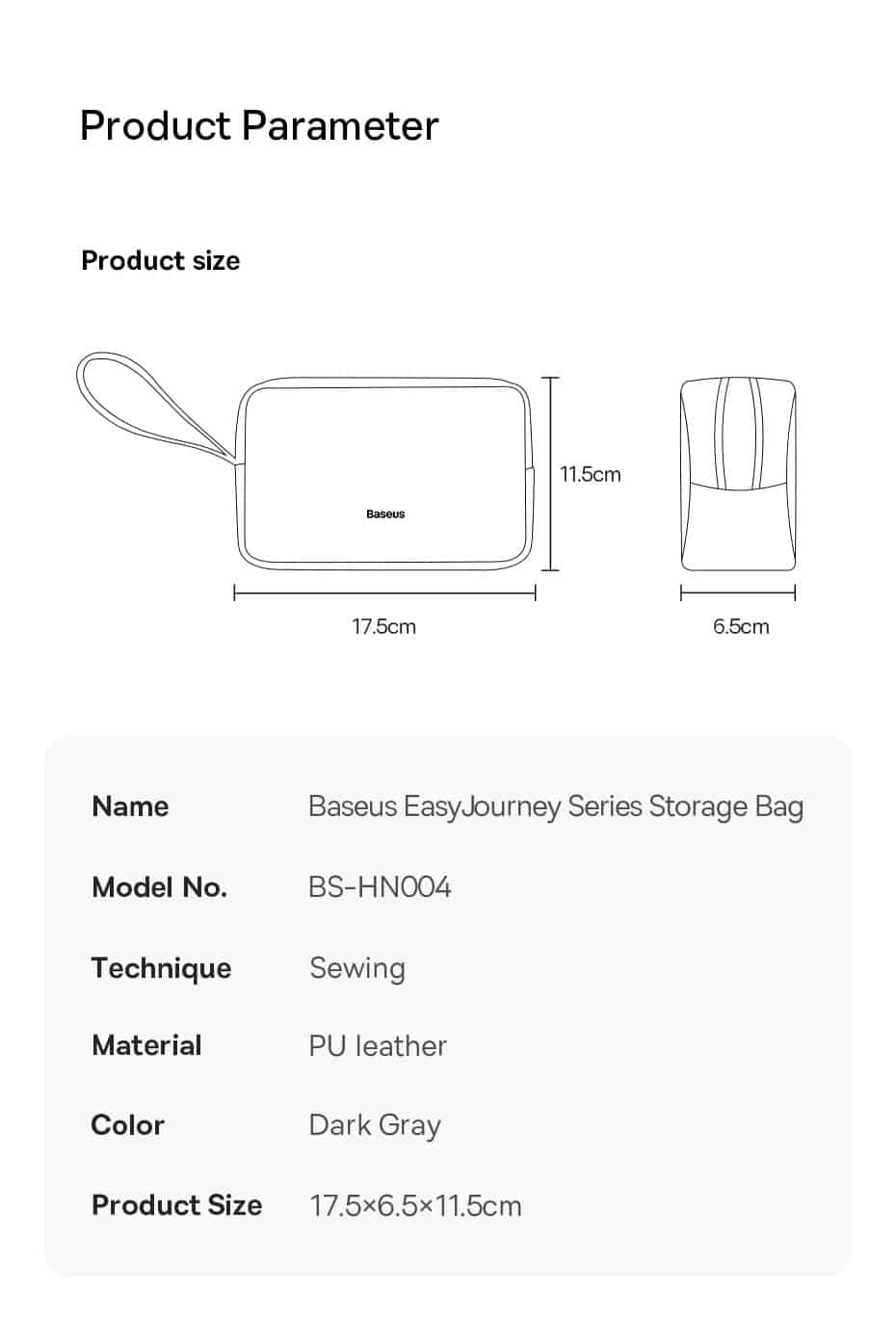Túi Phụ Kiện Chống Thấm Nước Baseus Easy Journey Series Storage Bag