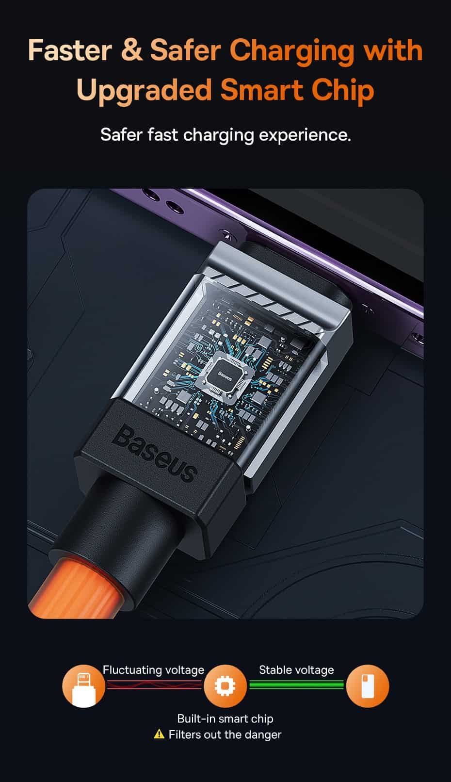 Cáp sạc nhanh Baseus CoolPlay Series Usb A to Lightning 2.4A (Fast Charging Cable Data)