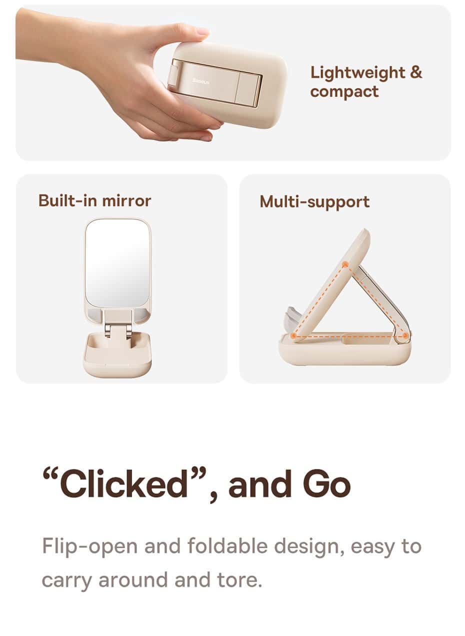 Giá đỡ Baseus Seashell Series Folding Phone Stand Cluster (giá đỡ có thể gập gọn dùng cho điện thoại)